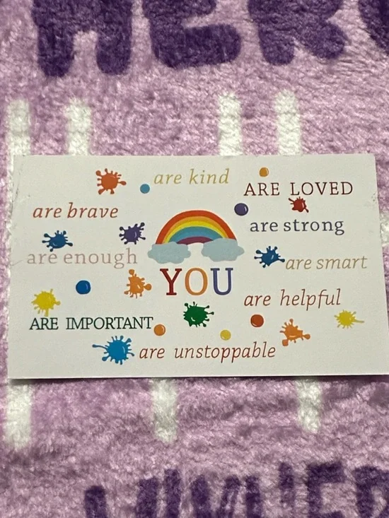 Autism Awareness Puzzle Heart MOM Keychain with Positive Affirmation Card - Picture 6 of 6
